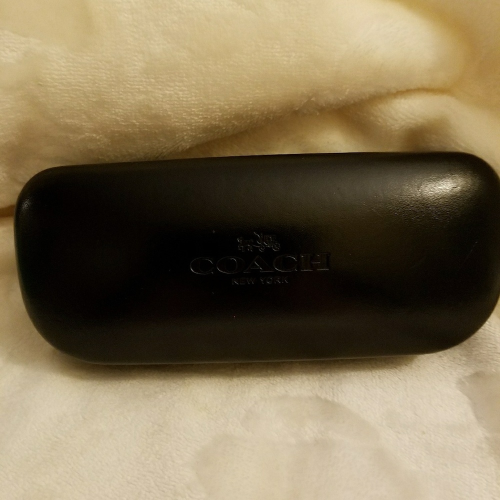 Coach🖤Black🖤Hard-Shell Glass Case